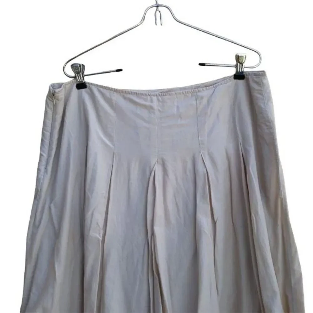 Vtg St. John's Bay Peasant Scalloped Eyelet Cutout‎ Hem Drop Waist Skirt Sz 16
